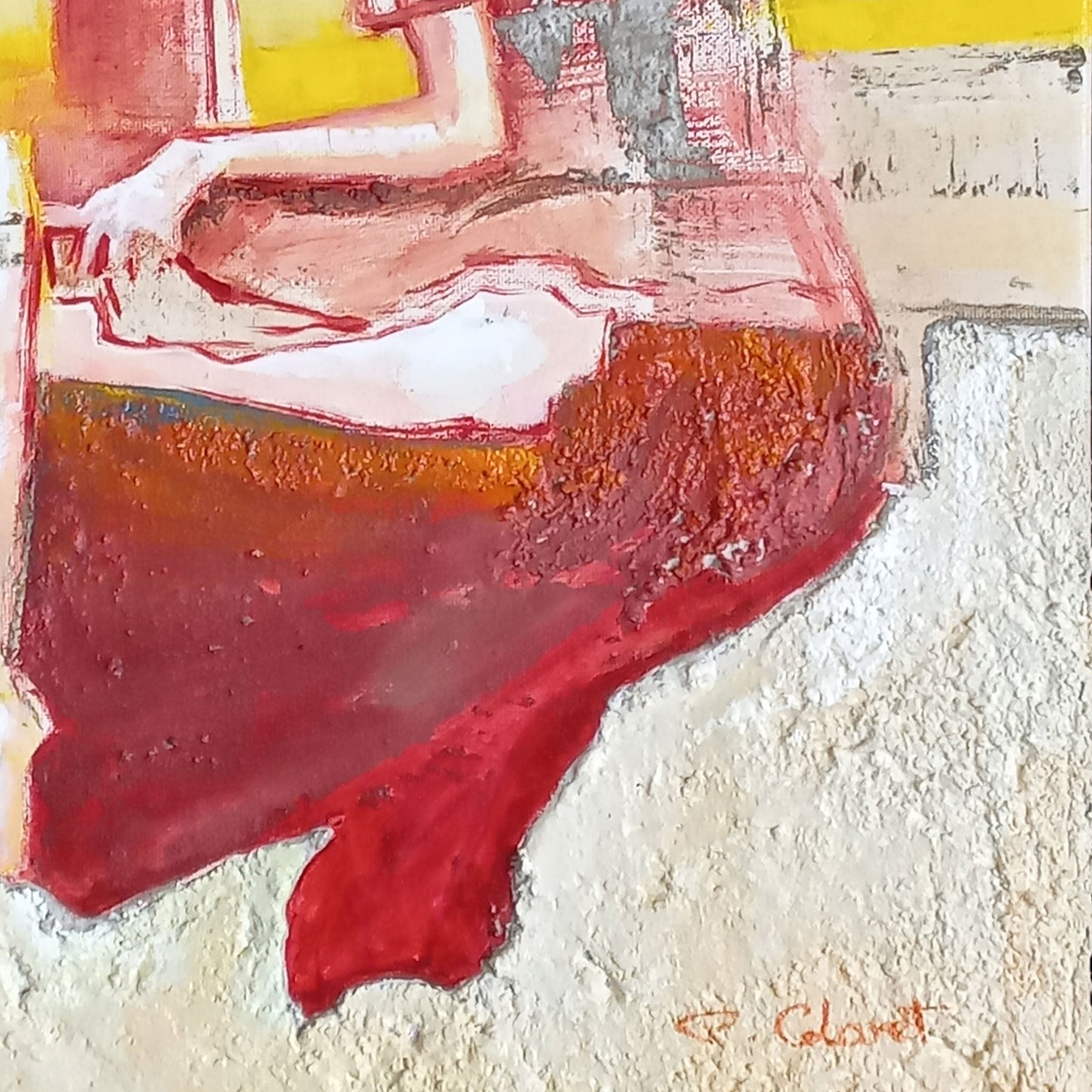 Femme aux jambes croisées